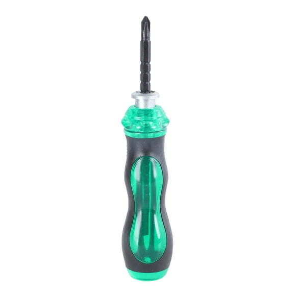 Ratcheting Screwdriver Double Purpose Driver Telescopic Crossing Bit and Slotted Bit Screwdriver Repair Tool Installat
