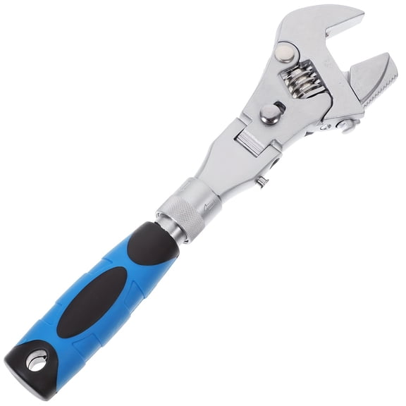 Ratcheting Wrench Adjustable Crescent Wrenches 180 Folding Adjustable Torque Wrench With Rotating Head 5 In 1 10" To 12