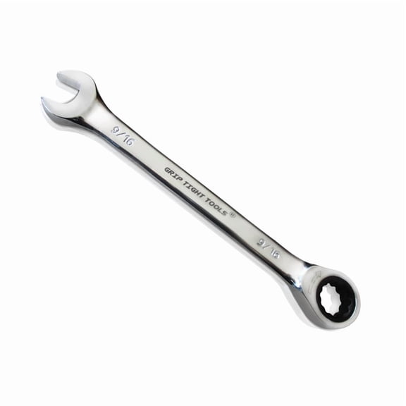Ratcheting Wrench - Chrome Vanadium Steel - Bright Chrome Plating - 3/8''