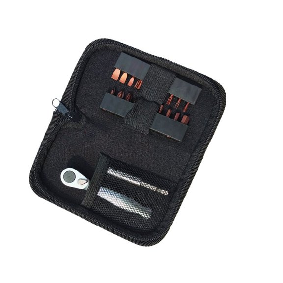 Ratcheting Wrench High Precisions Steel Bits Convenient Zippers Pouches Storage