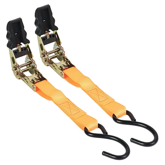 Ratchets Straps Cargo Ties Down With Strong Polyester Construction For Home Logistics Moving Securing Loads