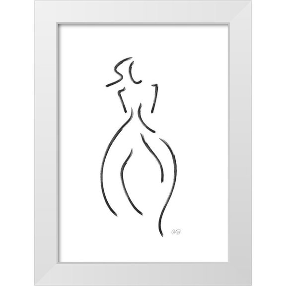 Ratcliffe, Tiffany 11x14 White Modern Wood Framed Museum Art Print Titled - Simple Sketch - Chloe