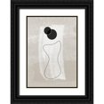 thumbnail image 1 of Ratcliffe, Tiffany 14x18 Black Ornate Wood Framed with Double Matting Museum Art Print Titled - Vase No.1, 1 of 4