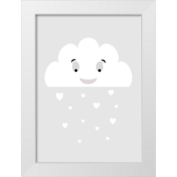Ratcliffe, Tiffany 14x18 White Modern Wood Framed Museum Art Print Titled - Cloud of Love