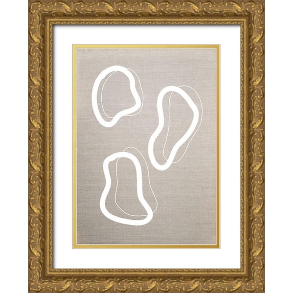 Ratcliffe, Tiffany 24x32 Gold Ornate Wood Framed with Double Matting Museum Art Print Titled - Formation No.1