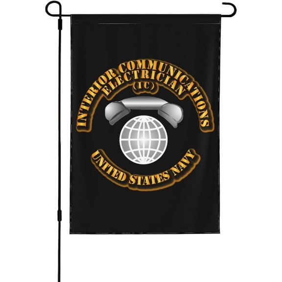 Rate Interior Communications Electrician Banner Outdoor Flags Garden Flag Yard Flag 12.5x18in