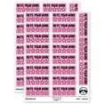 thumbnail image 1 of Rate Your Work Blank Stars Teacher Student School Sticker Set - Light Pink - Gloss Finish - 2.00" Large, 1 of 7