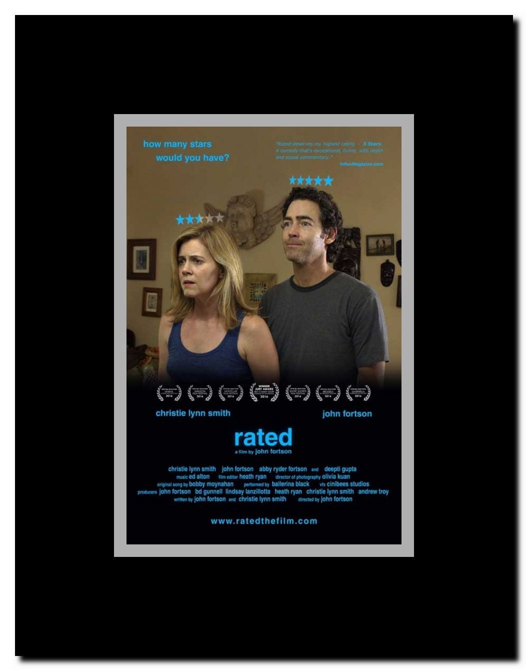 Rated Framed Movie Poster