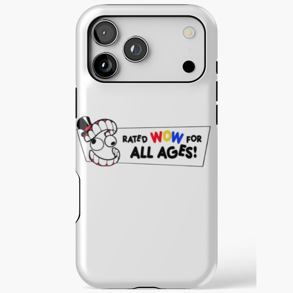 Rated Wow Digital Circus Meme Gift Compatible Phone Case for iPhone 11 12 13 14 15 16 17 Pro Max