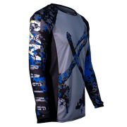 Rated x Moto Mens Motocross Jersey Urban X Black, Blue Camo 2XL