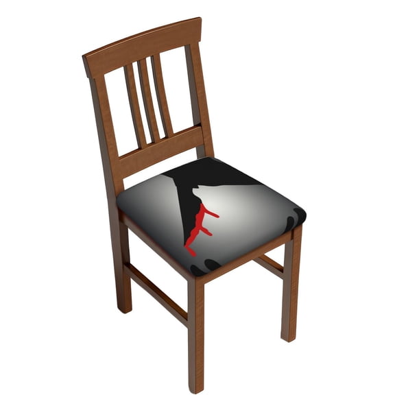 Rateoe A Bloody Knife In His Hand Pattern Square Couch Cushion Covers, Sofa Furniture Protector Slipcover with Bottom Tie rope, Soft Non-Slip Non-Wrinkle Non-Sticky-Four Pieces