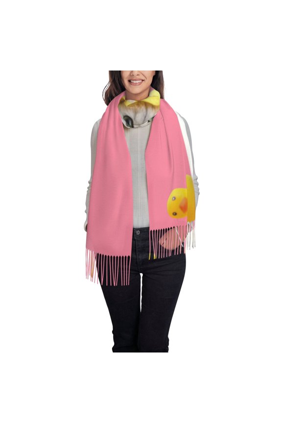 A Funny Cat Women's Traditional Scarf Wrap Tassel Shawl Fringes Neck Head Shawl Retro Scarf