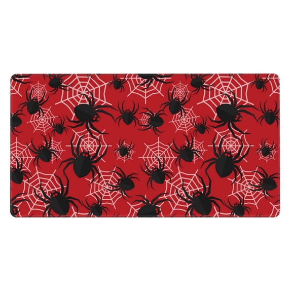 Rateoe A Web With A Spider 1 Print Mouse Pad - Extended Large Gaming Mousepad,Non-Slip Stitched Edge,16x29.5 Inch