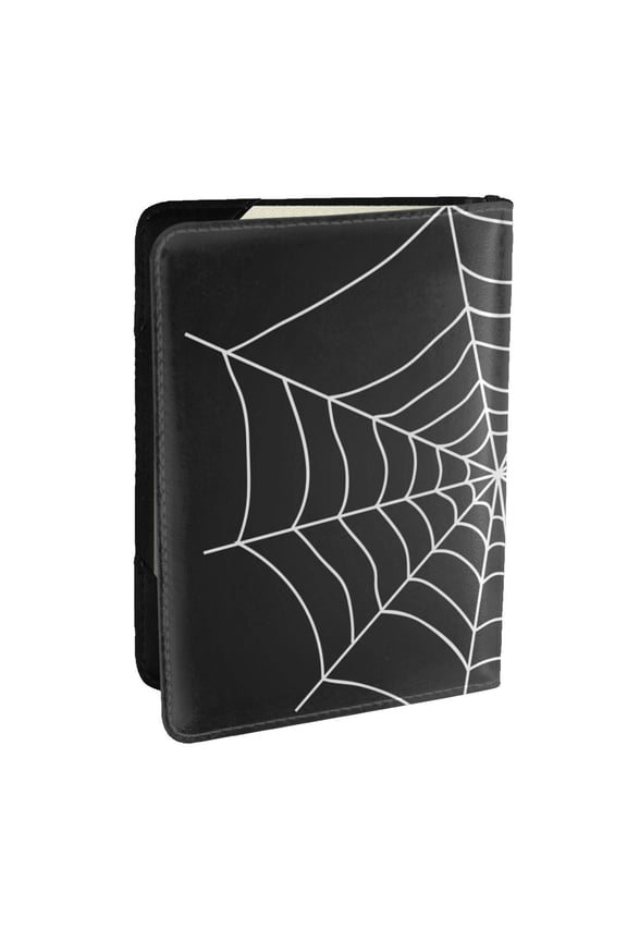 A Web With A Spider Pattern Passport Holder Wallet Leather Mulit-purpose Travel Wallet Credit Cards Case ,Passport Cover for Women Men-6.5 in