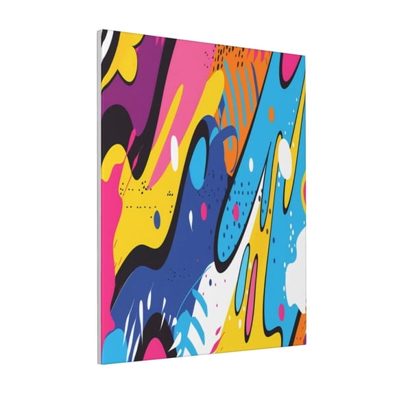 Rateoe Abstract Color Splash Pattern Decorative Picture – Unique Modern Wall Art, Ready-to-Hang Canvas Print for Home (Vertical)