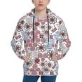thumbnail image 1 of Rateoe Abstract Floral Pattern Boys Hoodie, Youth Pullover Hooded Sweatshirt, Kangaroo Pocket Hoodie for Kids-Large, 1 of 6