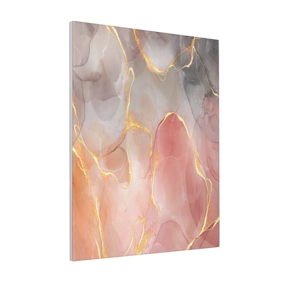 Rateoe Abstract Marble Texture Pattern Decorative Picture – Unique Modern Wall Art, Ready-to-Hang Canvas Print for Home (Vertical)