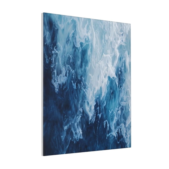 Rateoe Abstract Ocean Waves Pattern Decorative Picture – Unique Modern Wall Art, Ready-to-Hang Canvas Print for Home (Vertical)