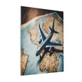 thumbnail image 1 of Rateoe Airplane World Map Adventure Pattern Decorative Picture – Unique Modern Wall Art, Ready-to-Hang Canvas Print for Home (Vertical), 1 of 6