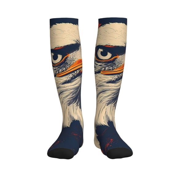 Rateoe American Bald Eagle A Compression Socks for Women and Men 20-30mmHg-Circulation Support Socks Knee High Nurse Pregnant Running Medical and Travel Athletic
