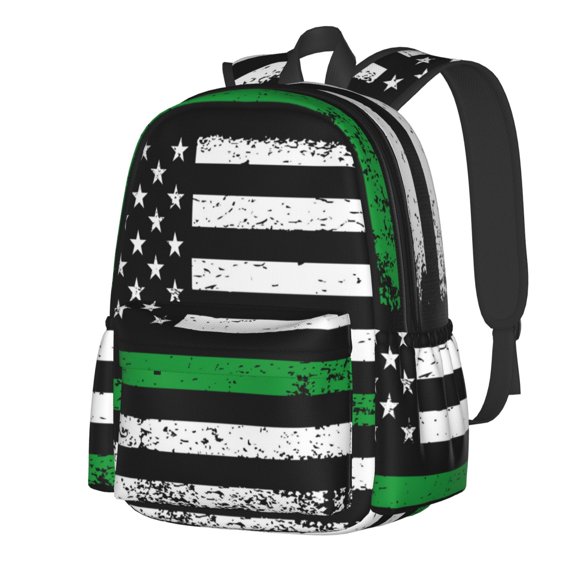 Rateoe American Flag Pattern Student Backpack,Backpack for School,Lightweight Bag,Travel Backpack,Outdoor Backpack,Large Capacity Backpack