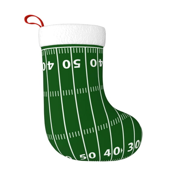 Rateoe American Football Field1 Print Christmas Stockings,18 Inch Large Christmas Stockings Decoration Ornaments for Holiday Home Fireplace Indoors