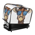 thumbnail image 1 of Rateoe American Giraffe Style Pattern Toaster Covers 2 Slice Wide Slot,Bread Machine Cover,Bread Dust Cover & Fingerprint Protection,Appliance Covers, 1 of 7