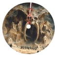 thumbnail image 1 of Rateoe Ancient Skull Cave Landscape Print Christmas Tree Skirt 48" for Xmas Holiday New Year Party Circle Tree Mat Ornaments Decoration, 1 of 7