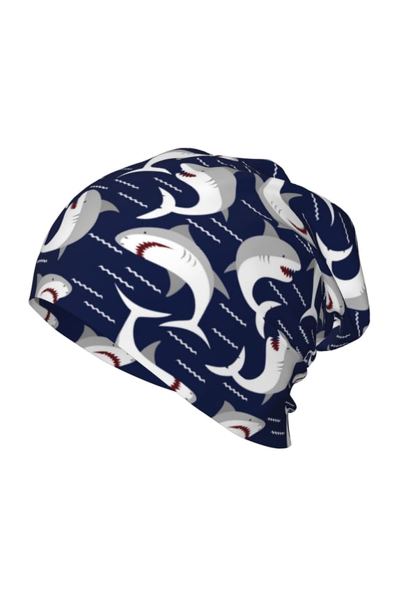 Angry Shark Kids Beanie Warm Knit Beanie Hats Boys Girls Winter Hat Soft Slouchy Hats for Kids