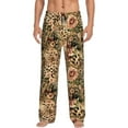 Rateoe Animal Leopard Pattern Men’s UltraSoft Comfy Pajama Lounge