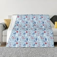thumbnail image 1 of Rateoe Animal Pattern Flannel Throw Blanket, Ultra-soft Blanket for Bed, Couch, Car, Hypoallergenic Anti-pilling blanket-60"x50"(Horizontal), 1 of 6