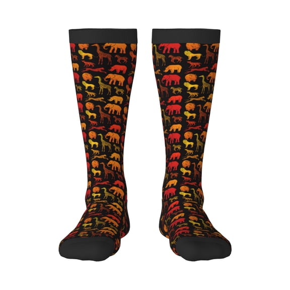 Rateoe Animal Pattern Women’s Knee High Crew Socks,Trouser Socks Comfortable, Breathable, Moisture-Wicking and Soft