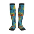 thumbnail image 1 of Rateoe Animals In Camping Compression Socks for Women and Men 20-30mmHg-Circulation Support Socks Knee High Nurse Pregnant Running Medical and Travel Athletic, 1 of 7