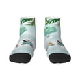 thumbnail image 1 of Rateoe Animals Riding Across The Sky Pattern Quarter Crew Socks,Toe Seamed Ankle Socks,Cotton Cushioned Breathable Athletic Crew Sports Socks, 1 of 7