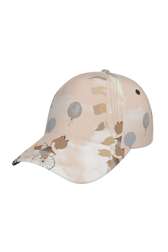 Animals Riding Across The Sky1 Pattern Baseball Cap Outdoor Cap Mountain Dad Hat - Unstructured Soft Cotton Cap-Adjustable UV Protection Cap