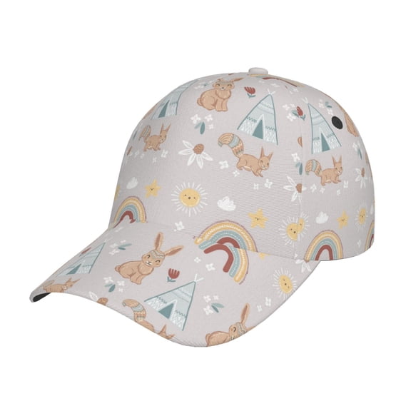 Rateoe Animals In Tribe Pattern Mens Baseball Cap Adjustable Curved Brim Hat, Soft Cotton Sports Cap for Outdoor, Casual, and Everyday Wear, Comfortable & Breathable