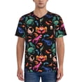 thumbnail image 1 of Rateoe Animals Under Water Pattern Men’s Baseball Short Sleeve Polo Shirt, Midweight Men's Shirt Golf Shirt Polo Shirts Quick Dry Short-X-Large, 1 of 7
