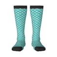 thumbnail image 1 of Rateoe Aquamarine Glitter1 Pattern Women’s Knee High Crew Socks,Trouser Socks Comfortable, Breathable, Moisture-Wicking and Soft, 1 of 6