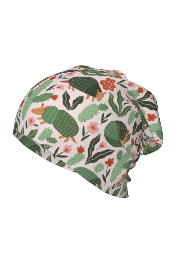 Armadillo Kids Beanie Warm Knit Beanie Hats Boys Girls Winter Hat Soft Slouchy Hats for Kids