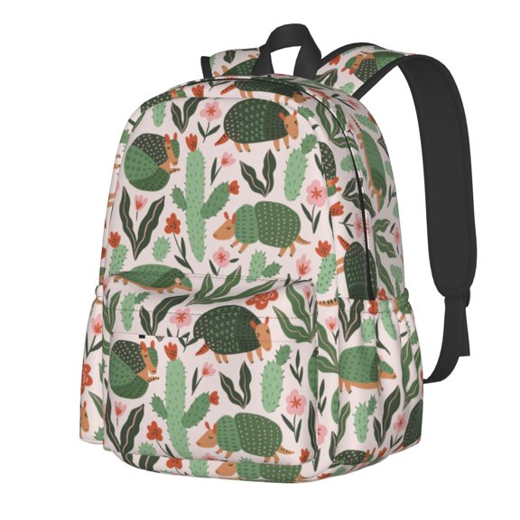 Rateoe Armadillo Pattern Student Backpack,Backpack for School,Lightweight Bag,Travel Backpack,Outdoor Backpack,Large Capacity Backpack