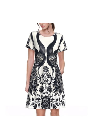 walmart black and white dress Black and White Cut-Out Long Sleeve Midi Dress  Sojourn