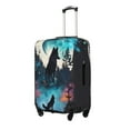 thumbnail image 1 of Rateoe Artistic Moon Valley Wolf Printed Luggage Cover, Suitcase Protector Fits 18-32 Inch Luggage-Small, 1 of 7