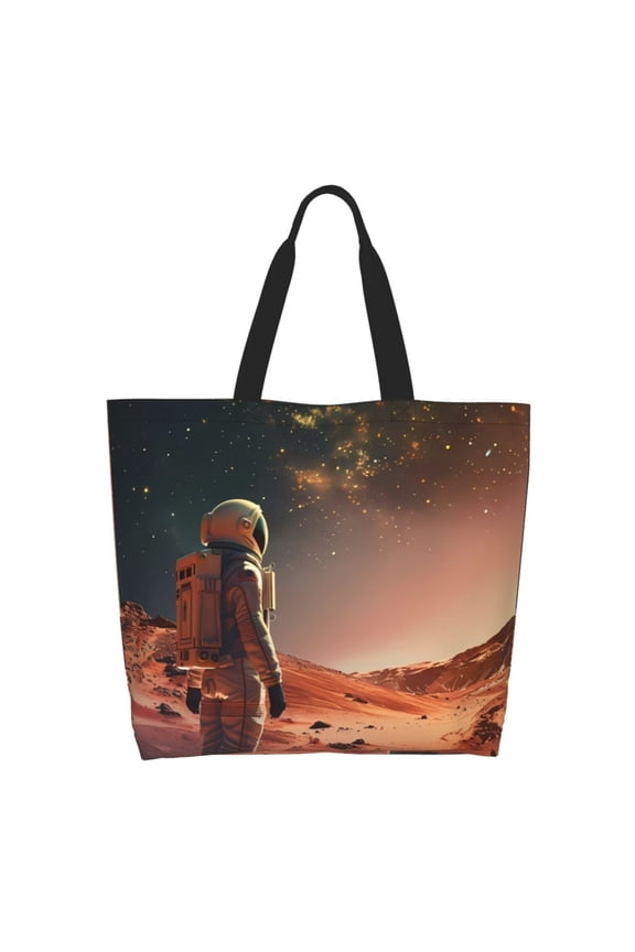 Astronaut On Mars A Tote Bag - Waterproof Lightweight Handbags Travel Shoulder Bag for Hiking Yoga Gym Swimming Travel Beach