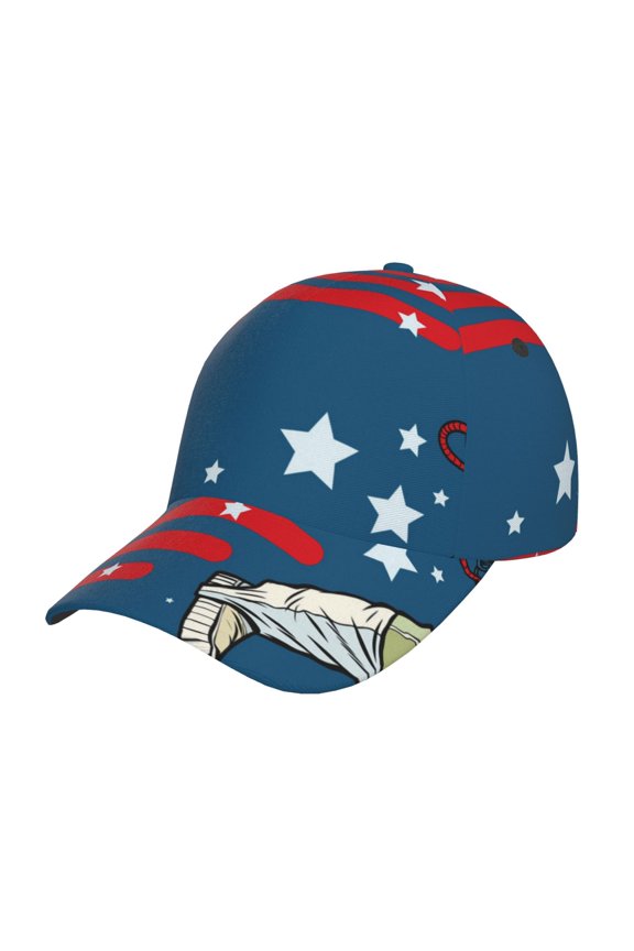 Astronaut Runs Forward Pattern Baseball Cap Outdoor Cap Mountain Dad Hat - Unstructured Soft Cotton Cap-Adjustable UV Protection Cap