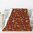 thumbnail image 1 of Rateoe Autumn Forest3 Pattern Flannel Throw Blanket, Ultra-soft Blanket for Bed, Couch, Car, Hypoallergenic Anti-pilling blanket-60"x50"(Vertical), 1 of 6