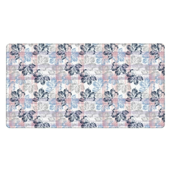 Rateoe Autumn Leaves Print Mouse Pad - Extended Large Gaming Mousepad,Non-Slip Stitched Edge,16x29.5 Inch