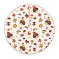 thumbnail image 1 of Rateoe Autumn Maple Leaf with Hedgehog Pattern Christmas Tree Skirt with Ties, Christmas Tree Decorations, Farmhouse Christmas Decor Xmas Holiday Decorations-48", 1 of 6