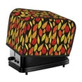 thumbnail image 1 of Rateoe Autumn With Leaves Pattern Toaster Covers 2 Slice Wide Slot,Bread Machine Cover,Bread Dust Cover & Fingerprint Protection,Appliance Covers, 1 of 7