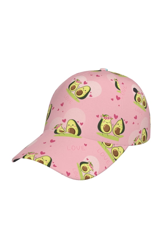 Avocado Lovers Pattern Baseball Cap Outdoor Cap Mountain Dad Hat - Unstructured Soft Cotton Cap-Adjustable UV Protection Cap