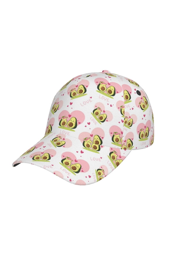Avocado Lovers Pattern Baseball Cap Outdoor Cap Mountain Dad Hat - Unstructured Soft Cotton Cap-Adjustable UV Protection Cap